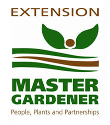 Extension Master Gardener logo. People, plants and partnerships.